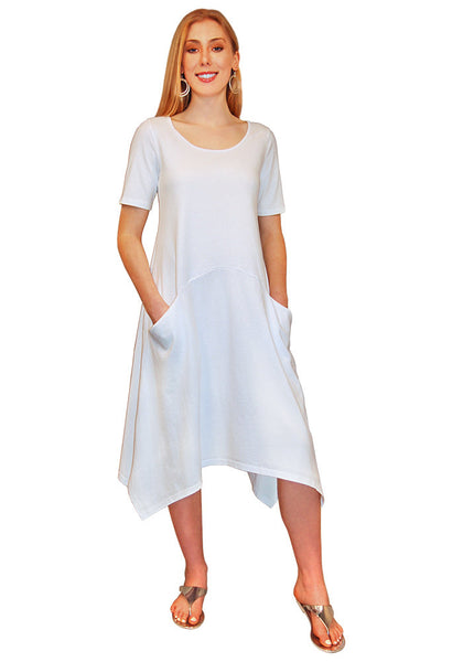 Women’s Gray Rainbow Tie-dyed Curvy Pocket Dress, 2X