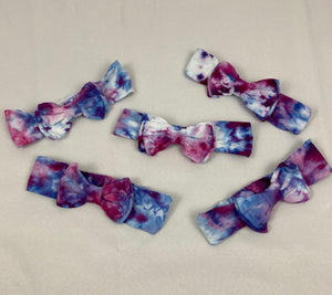 Toddler Purple/Pink Ice-Dyed Headband w/ Bow