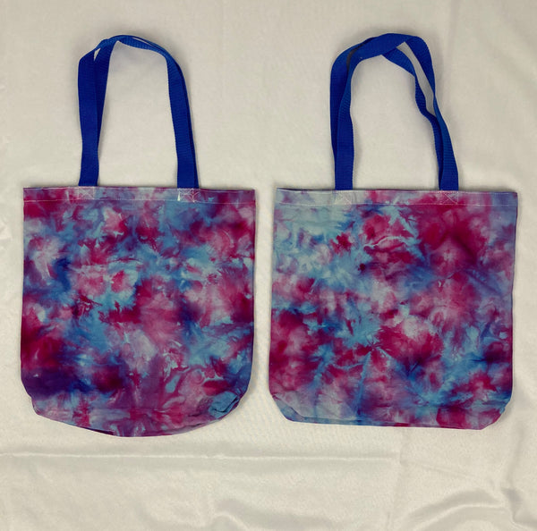 Pink Cotton Candy Ice-Dyed Canvas Tote Bag