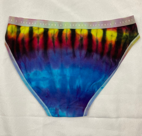 Women's Multi-Color Victoria's Secret Tie-Dyed Panties, M