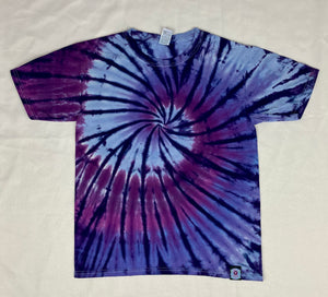 Kids Purple Spiral Tie-Dyed Tee, Youth M