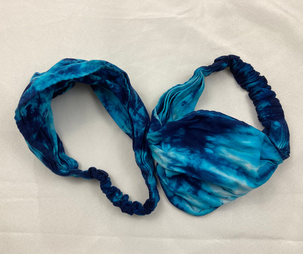 Bright Rainbow Tie-dyed Bandana Headband