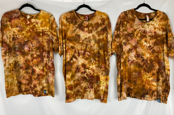 Adult Brown Ice-Dyed Tee, 3X