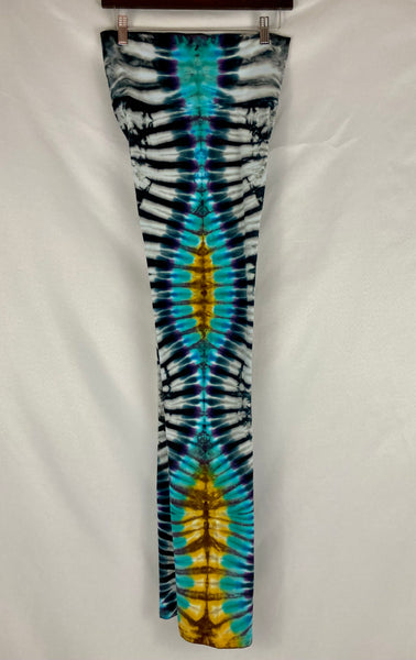 Ladies Gray/Earthy Tie-Dyed Yoga Pants, L & XL