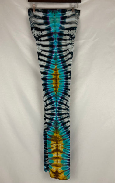 Ladies Gray/Earthy Tie-Dyed Yoga Pants, L & XL