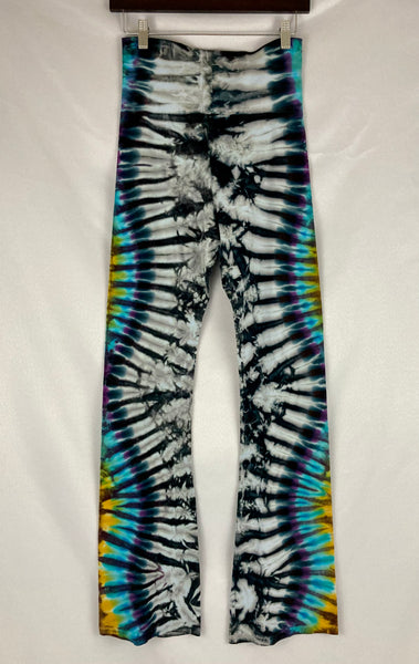 Ladies Gray/Earthy Tie-Dyed Yoga Pants, L & XL