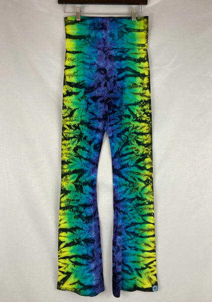 Ladies Neon Nights Tie-Dyed Yoga Pants, L