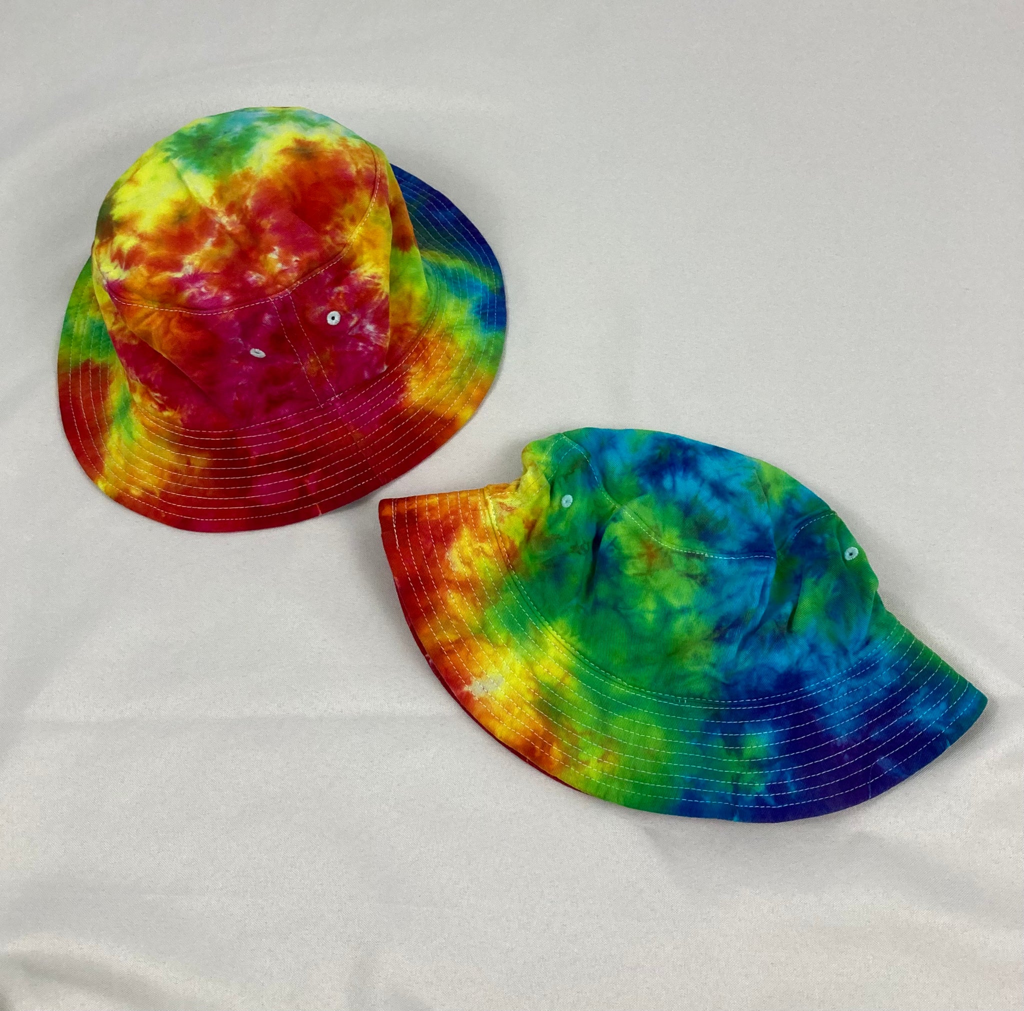 Adult Multi-Colored Tie-dyed Bucket Hats