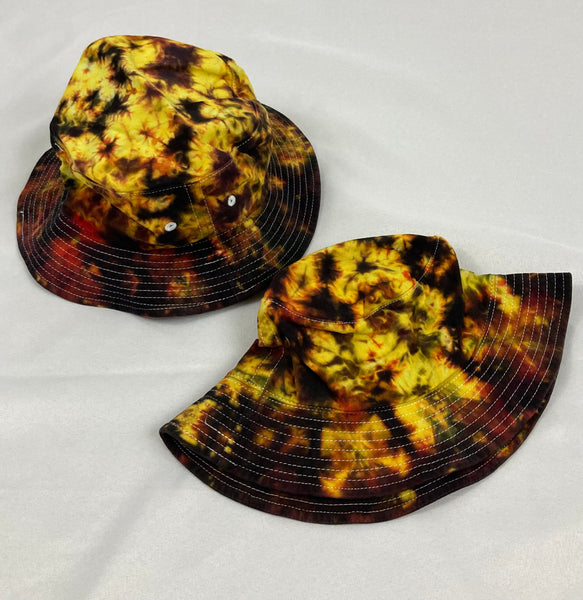 Adult Multi-Colored Tie-dyed Bucket Hats