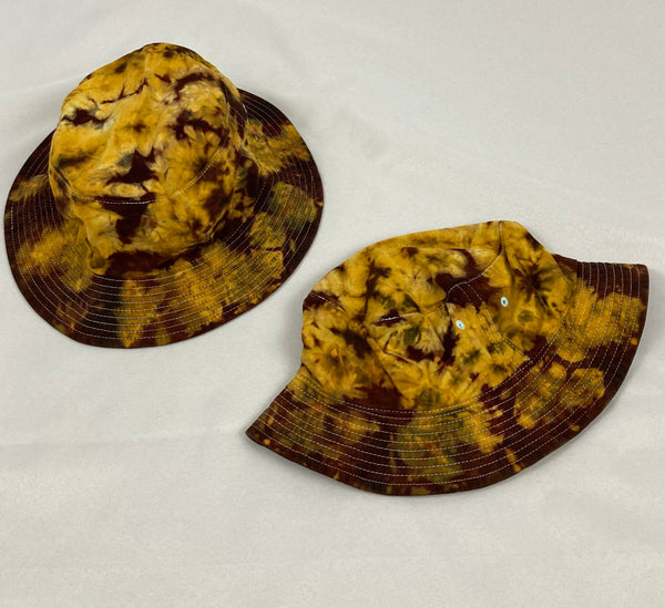 Adult Multi-Colored Tie-dyed Bucket Hats