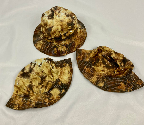 Adult Multi-Colored Tie-dyed Bucket Hats