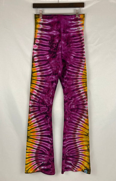 Ladies Amethyst Sunrise Tie-Dyed Yoga Pants, XL