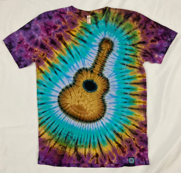 Adult Earthy Guitar Tie-Dyed Tee, M