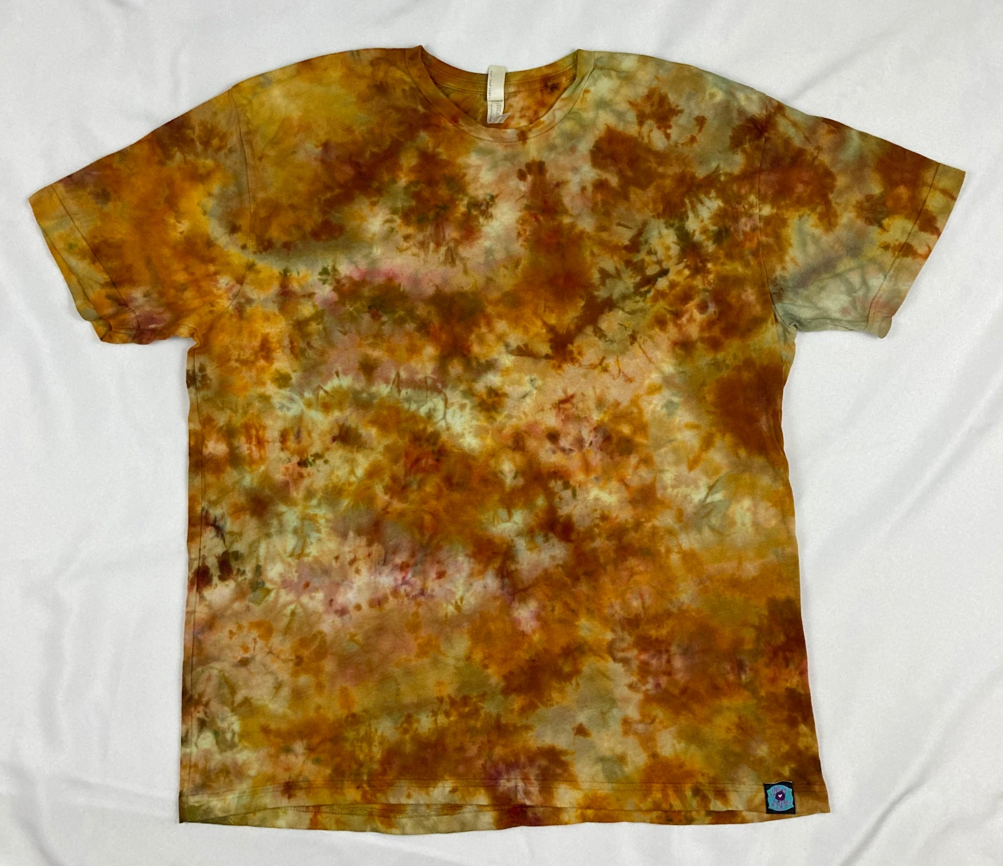 Adult Gold Ice-Dyed Tee, XL