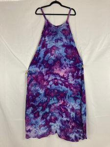 Women's Purple Ice-Dyed Rayon Maxi Dress, M