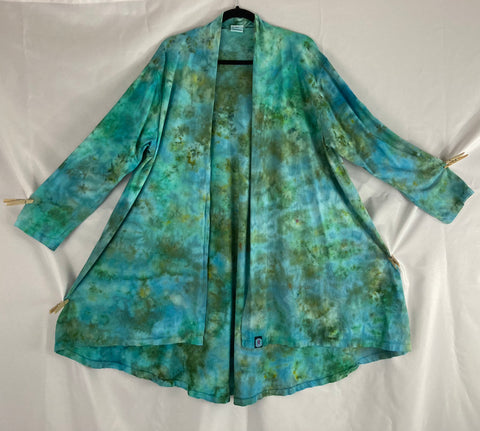 Women’s Green Ice-dyed Half Moon Jacket, 2XL