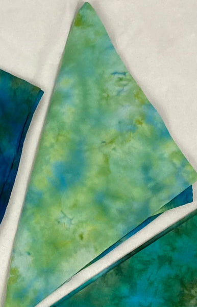 Green Tones Ice-Dyed Bandanas