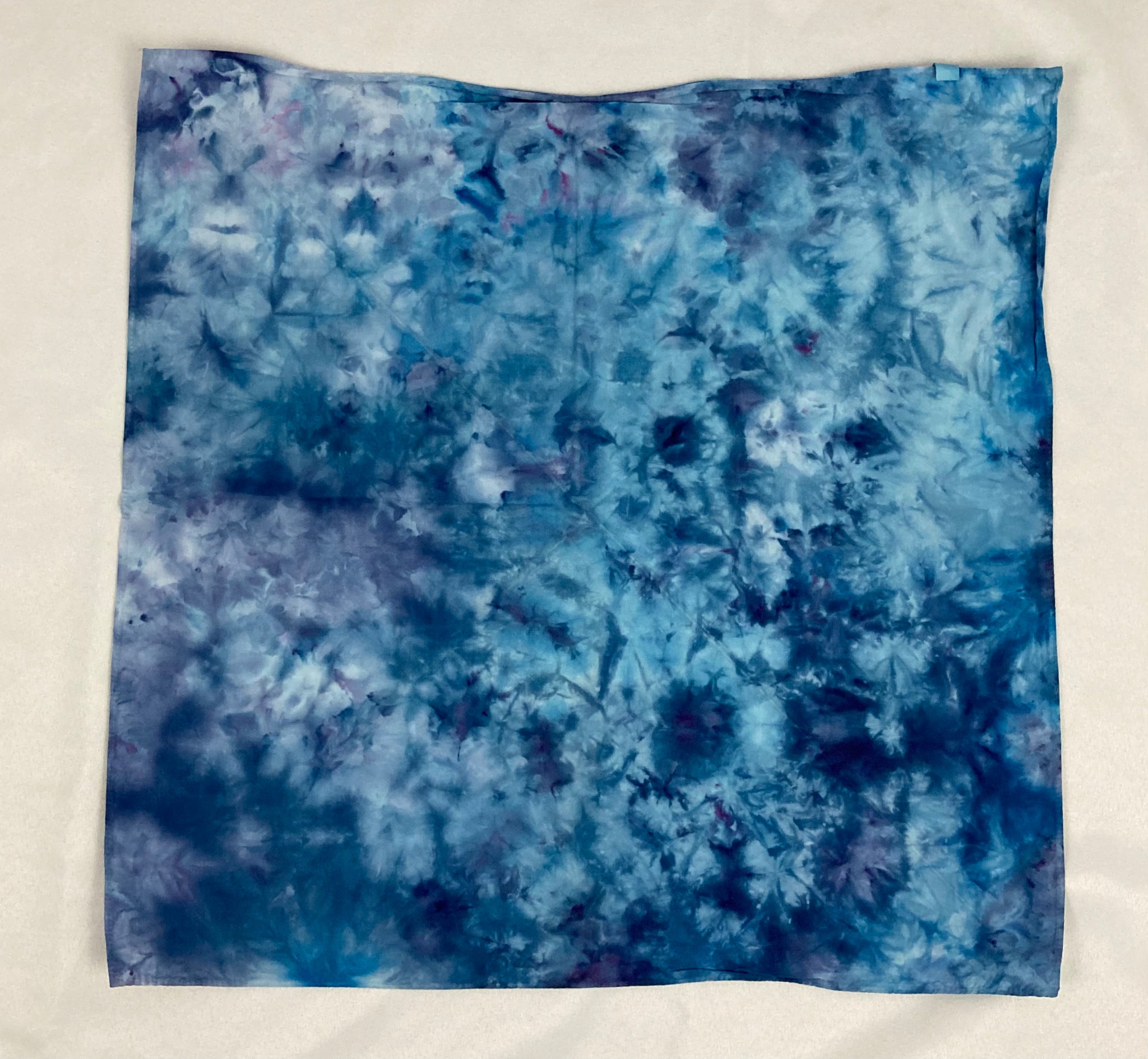 Sky Blue Ice-Dyed Bandana