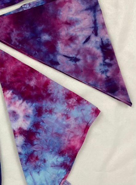 Purple Tones Ice-Dyed Bandanas