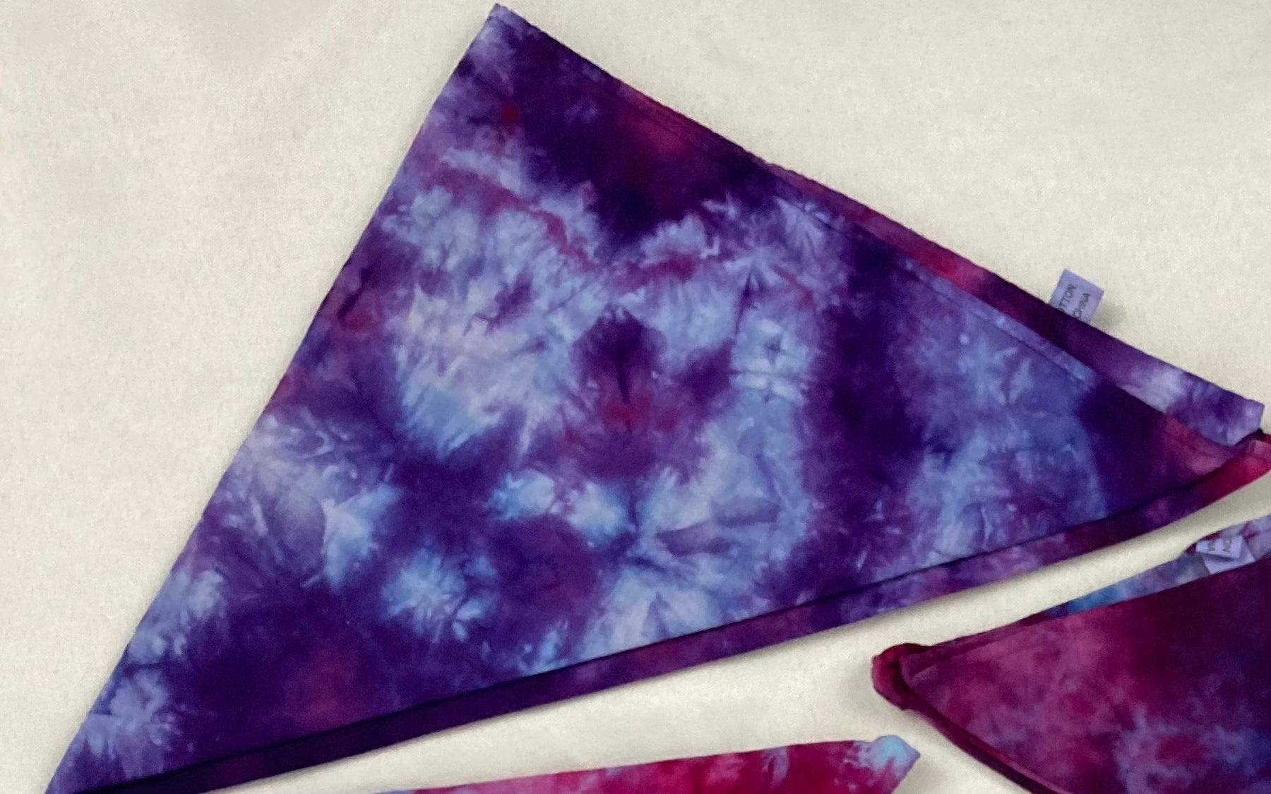 Purple Tones Ice-Dyed Bandanas