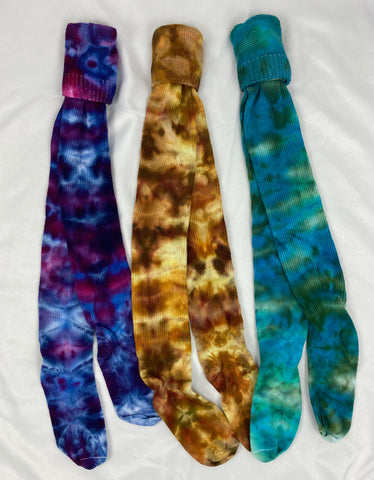 Adult Solid Colors Ice-dyed Thigh High Socks, 9-11