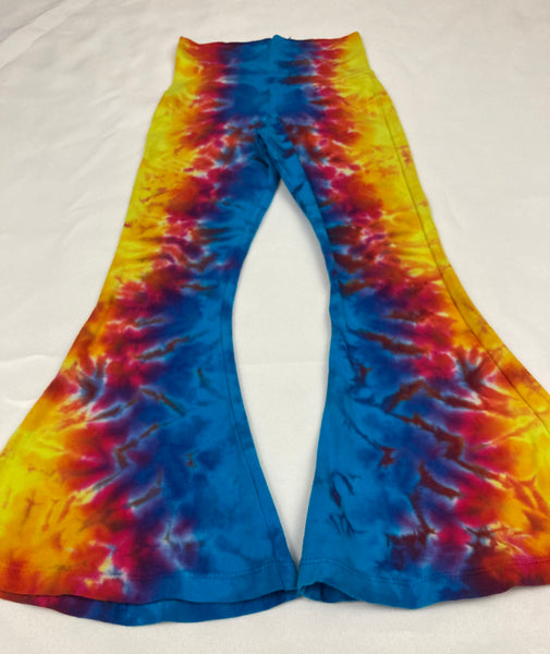 Kids Rainbow Crush Tie-dyed Bells, Handmade in USA, Size 4T
