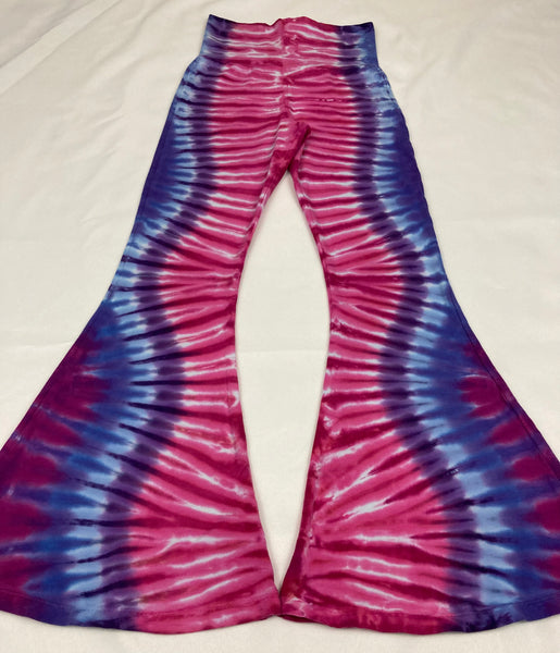 Kids Pink/Purple Tie-dyed Bells, Handmade in USA, Size 8