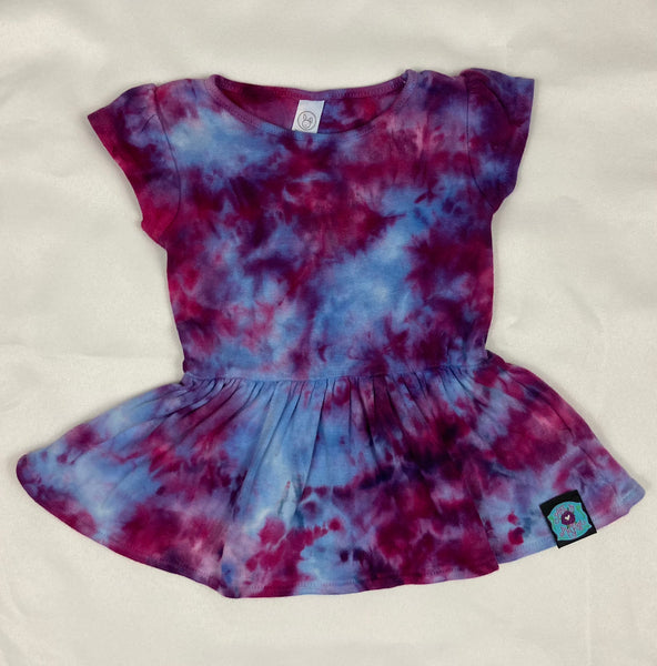 Baby Purple Crush Ice-Dyed Dress, 12M