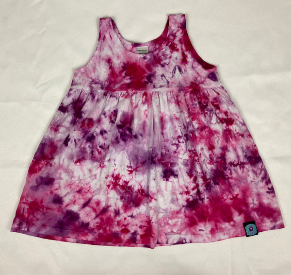 Toddler Pink Crush Ice-Dyed Short Dresses, 4T