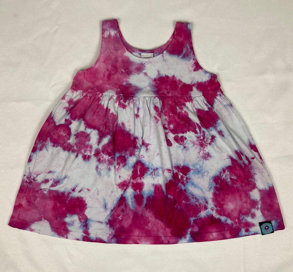 Toddler Pink Crush Ice-Dyed Short Dresses, 4T