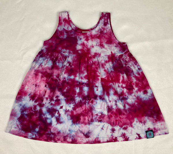 Toddler Pink Crush Ice-Dyed Short Dresses, 4T