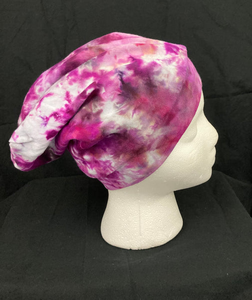 Pink Ice-Dyed Slouchy Beanie - Small (youth 12)
