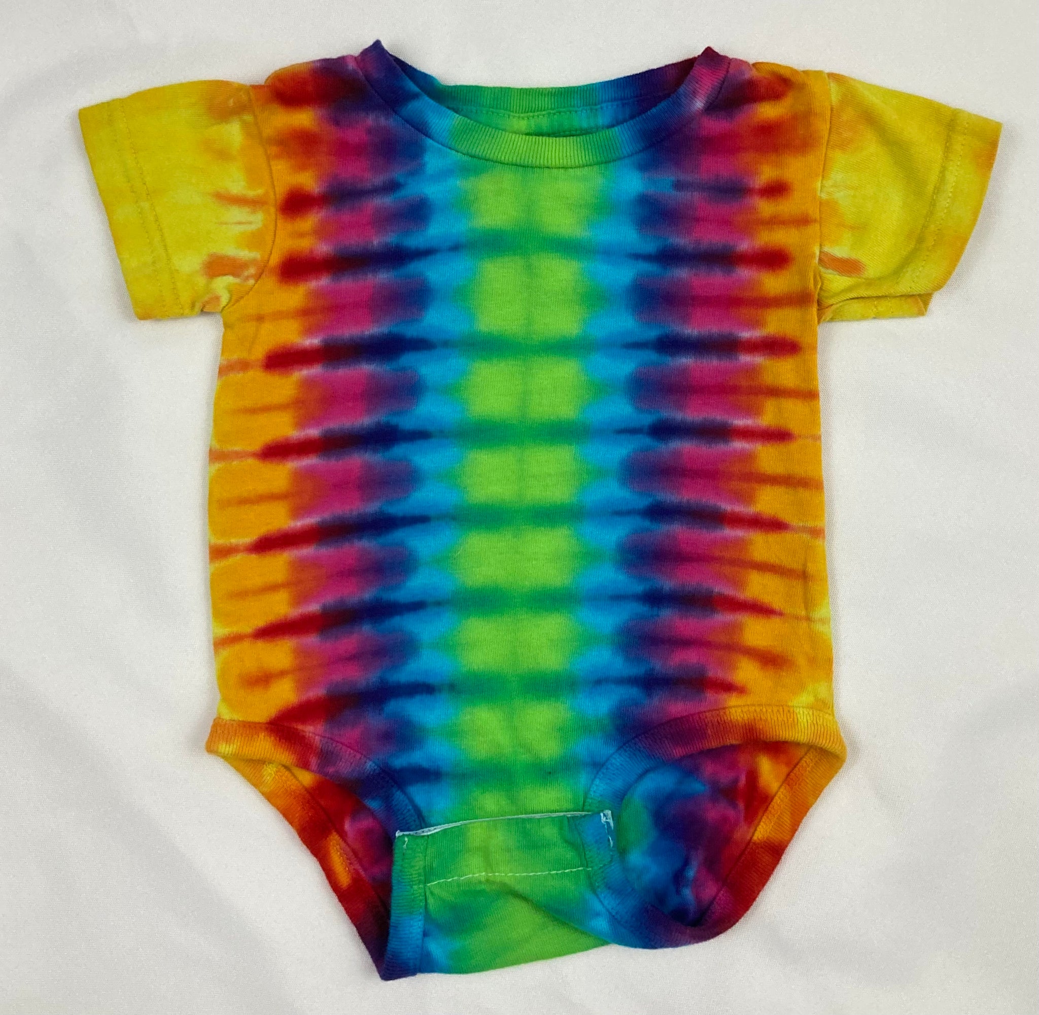 Baby Bright Rainbow Tie-Dyed Bodysuit, 6M