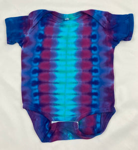 Baby Purple/Blue Tie-Dyed Bodysuit, 24M