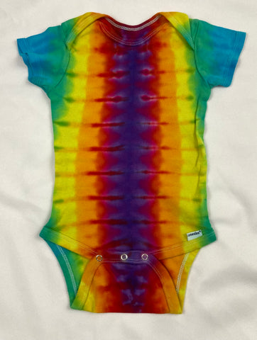 Baby Rainbow Tie-Dyed Onesie, 24M