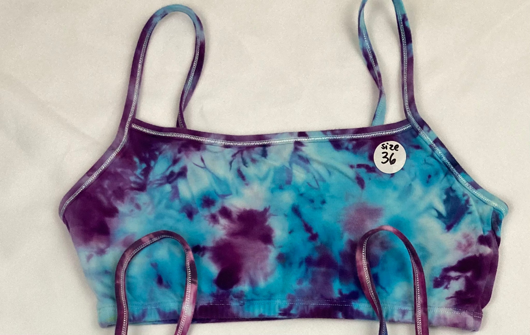 Women's Tie-dyed Bralette, size 36 (multiple options)