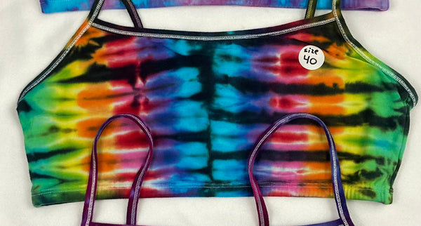 Women's Tie-dyed Bralette, size 40 (multiple options)
