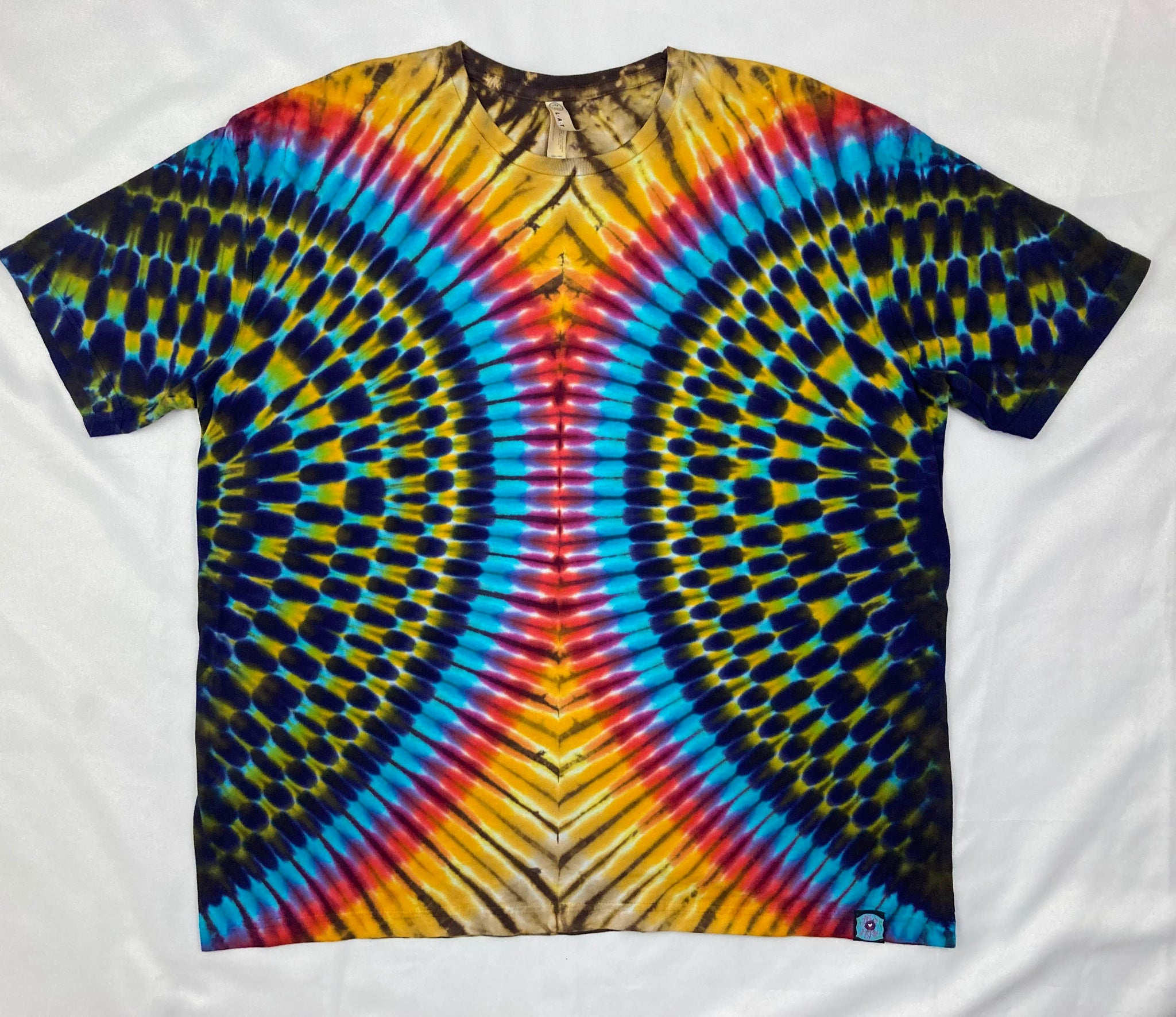 Adult Electric Hourglass Tie-Dyed Tee, 2X