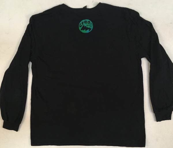 Adult Creo Bolt Rainbow/Black Tie-Dyed LS Tee, XL