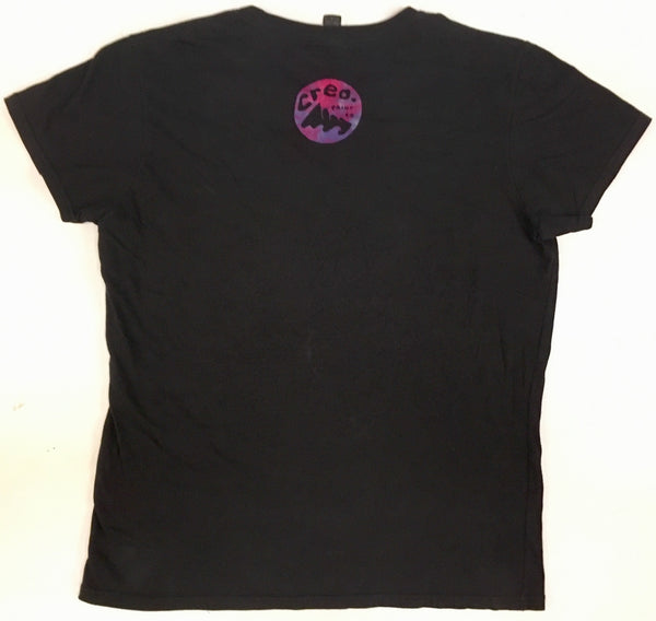 Ladies Creo Bolt Rainbow/Black Tie-Dyed Tee, L
