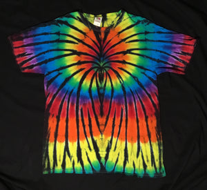 Adult Rainbow Spider Tie-Dyed Tee, L