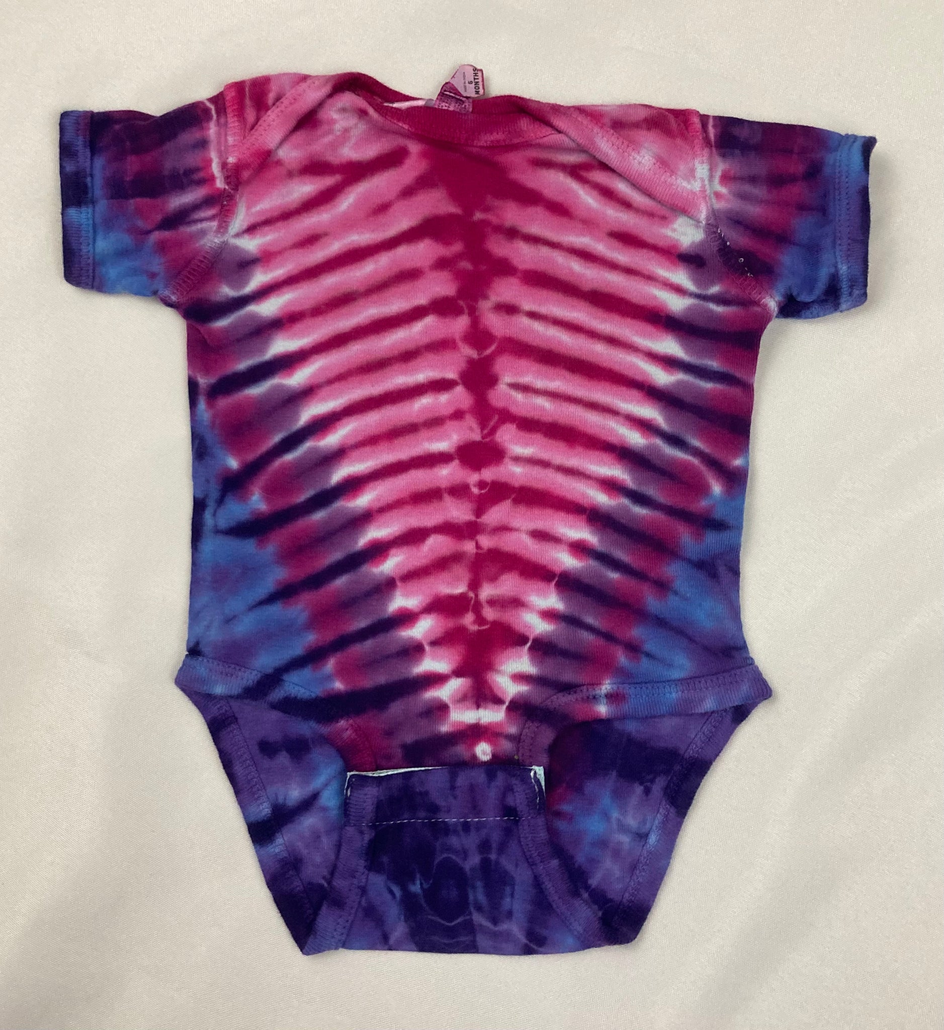 Baby Pink/Purple Tie-Dyed Bodysuit, 6M