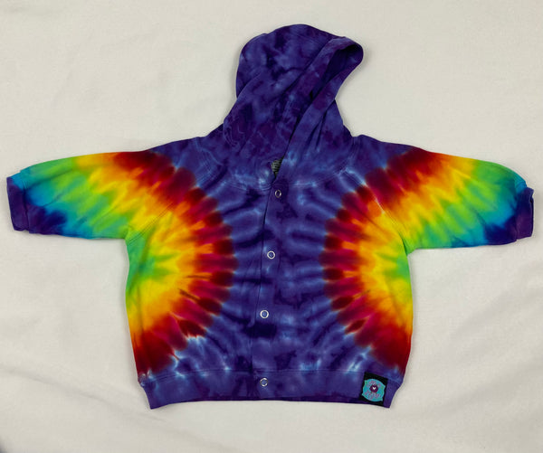 Baby Purple/Rainbow Tie-dyed Jacket, 6M