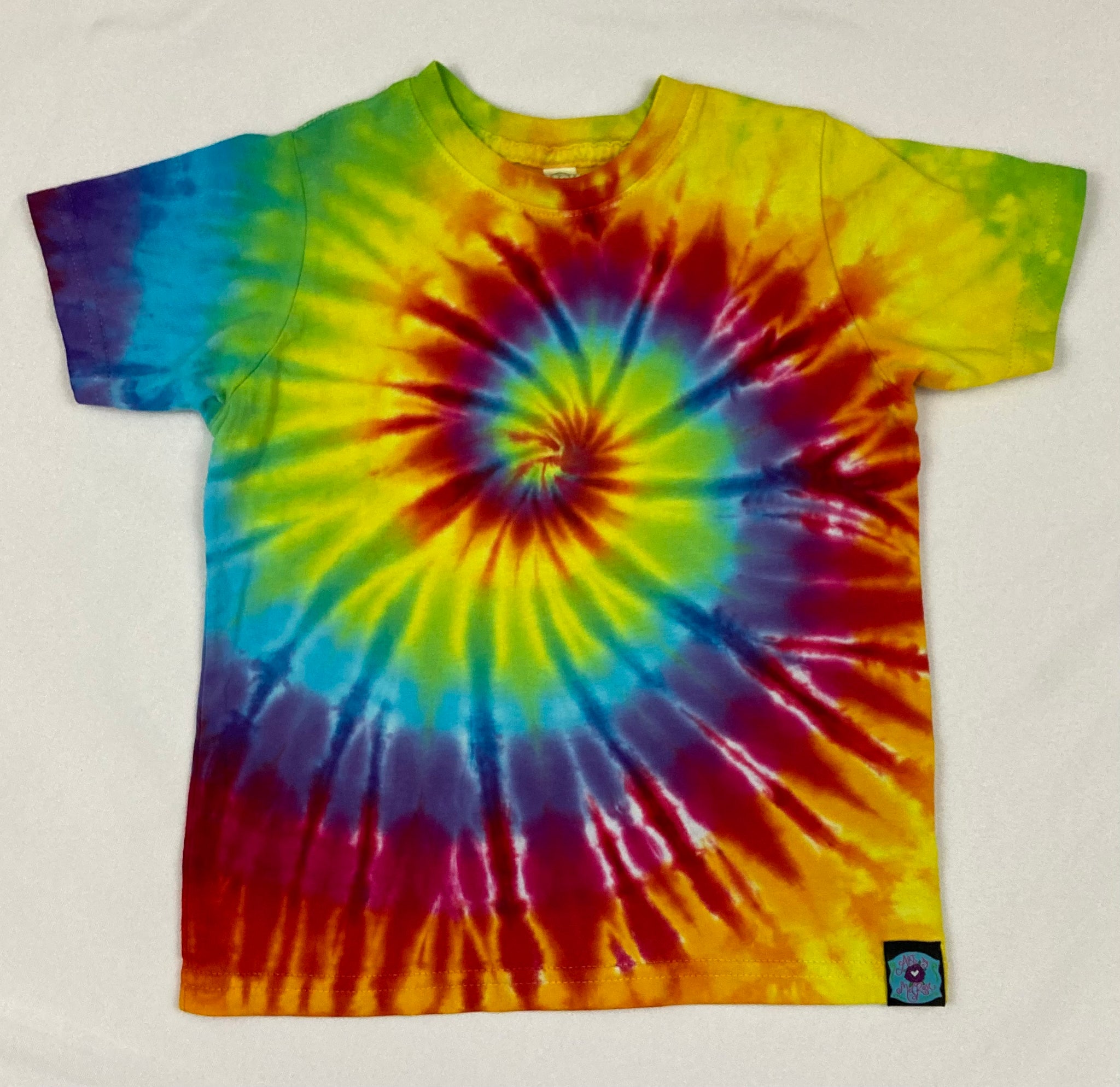 Toddler Rainbow Spiral Tie-Dyed Tee, 4T