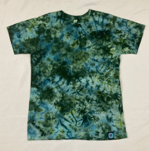 Kids Green Ice-Dyed Tee, Youth L