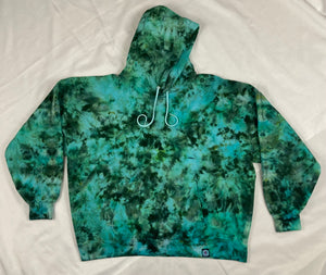 Adult Green Ice-Dyed Pullover Hoodie, 2XL