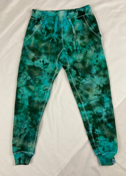 Adult Green Ice-Dyed Jogger Sweatpants, S