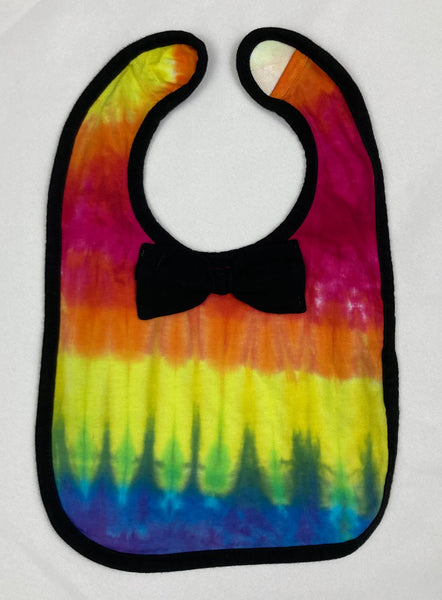 Baby Tie-Dyed Bow Tie Bib - Multiple Colors