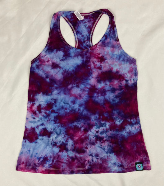 Ladies Purple Ice-dyed Racerback Tank, S-XL