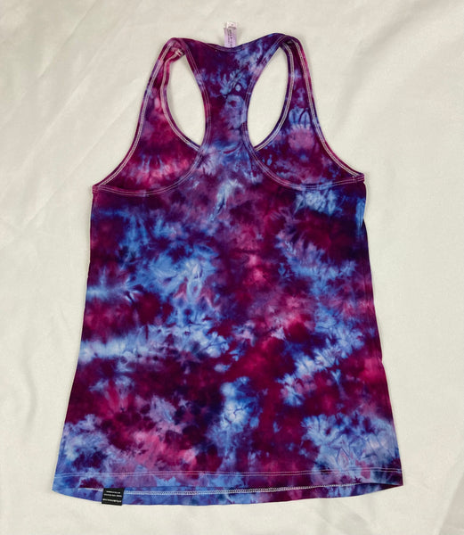 Ladies Purple Ice-dyed Racerback Tank, S-XL